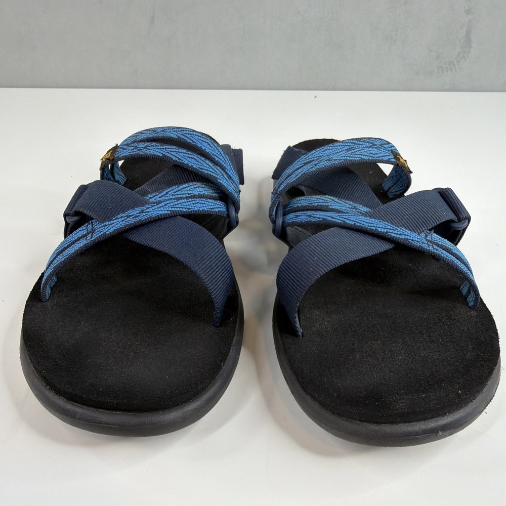 Teva Womens Size 9 Blue Strappy Slide Sandals Sport Outdoor Comfort Shoes - Picture 6 of 9